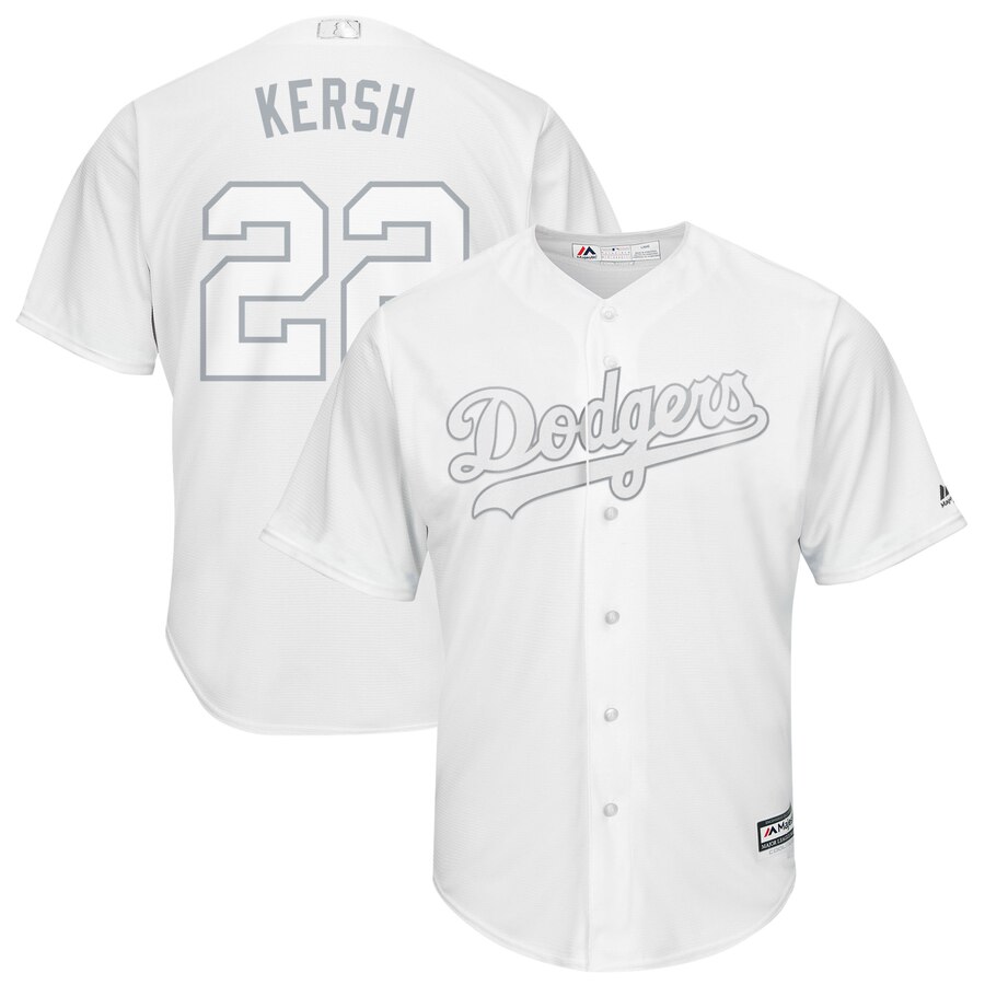 Men Los Angeles Dodgers #22 Kersh white MLB Jersey